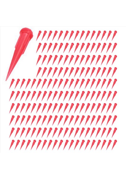 Plastik Konik Pinhead Tutkal Dispenser Iğnesi 25 Gösterge 0 26MM Açılış Boyutu Kırmızı (2000 Paketi) (Yurt Dışından)