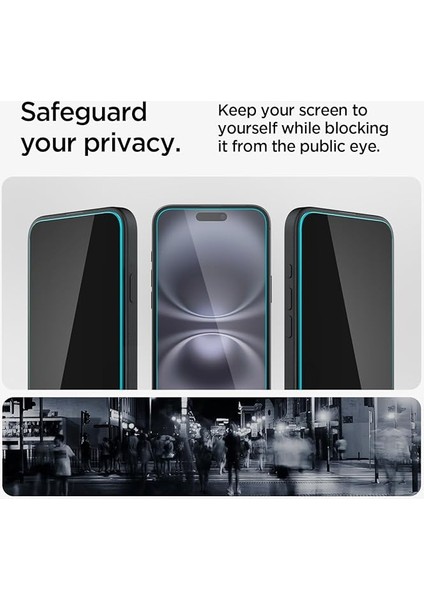 iPhone 16 / 15 ile Uyumlu Hayalet Cam Ekran Koruyucu Kolay Kurulum Glas.tr Ez Fit Privacy Hd (2 Adet) - AGL06905 indirimleri