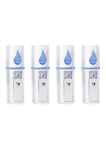 4x Taşınabilir Nano Yüz Mister Mini Yüz Vapur Atomizasyon Ayna Beyaz ile Uzantılar (Yurt Dışından)