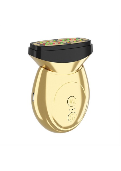 Akıllı Güzellik Enstrümanı Kollajen Yüz Kaldırma Sıkılaştırıcı Beyazlatıcı Nemlendirici Cilt Mikro Akım Masaj Altın (Yurt Dışından)