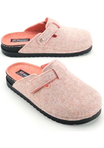 Kadın Kışlık Rahat Taban Cırtlı Ayarlanabilir Keçe Ev Bahçe Terlik