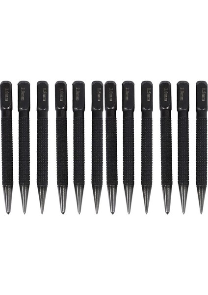 12PCS Karbonlu Çelik Merkezi Yumruk Seti 10 cm Alaşımlı Çelik Metal Ahşap Işaretleme Sondaj Aracı Için Kaymaz Merkezi Yumruk (Yurt Dışından)