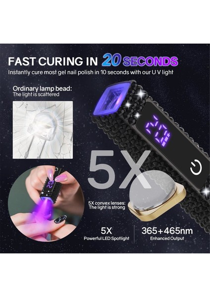 Taşınabilir Salon Hızlı Kuru USB Tırnak Kurutma Makinesi Ev Mini Tırnak Kurutma Işık Terapisi Aracı LED Tırnak Lambası El Feneri Kalemi (Yurt Dışından) fırsatları