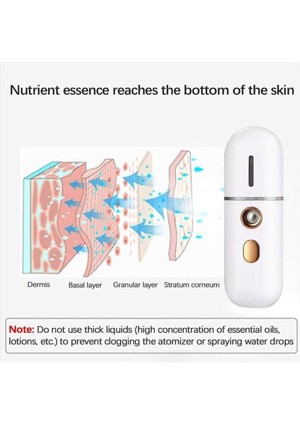 3x Taşınabilir Yüz Vapacı Mini USB Yüz Nemlendiricisi Nano Yüz Püskürtücü Kullanışlı Yüz Vapur Mist Sprey Makinesi (Yurt Dışından) fırsatları