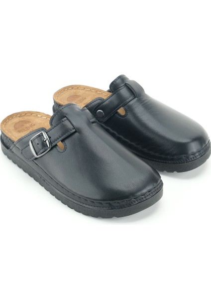 Kadın Kışlık Iç Dış Hakiki Deri Rahat Taban Tek Kemer Ayarlanabilir Ev Bahçe Terlik modelleri