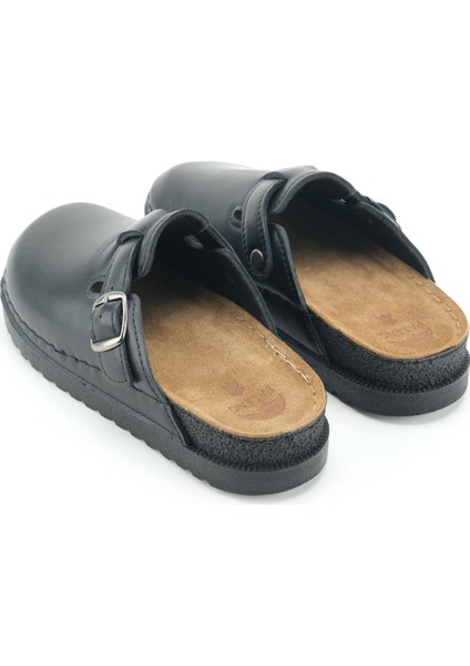 Kadın Kışlık Iç Dış Hakiki Deri Rahat Taban Tek Kemer Ayarlanabilir Ev Bahçe Terlik fırsatları