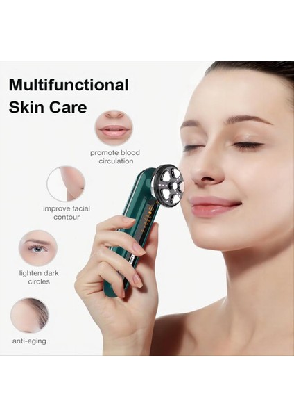 Mikro -Akım Yüz Cihaz Yüz Kaldırma Makinesi Boyun Ciltleri Sıkın Masaj Masajı LED Işık Terapisi Titreşim Güzellik Aracı Yeşil (Yurt Dışından) fiyatları