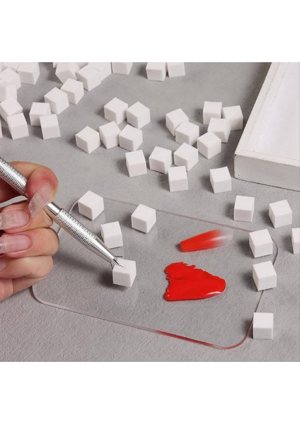 100PCS Tırnak Sanatı Sünger Yumuşak Süngerler Gradyan Tırnak Sanat Stamper Aletleri Renk Solması Manikür Diy Tırnak Sünger Tutucu Aletler (Yurt Dışından) indirimleri