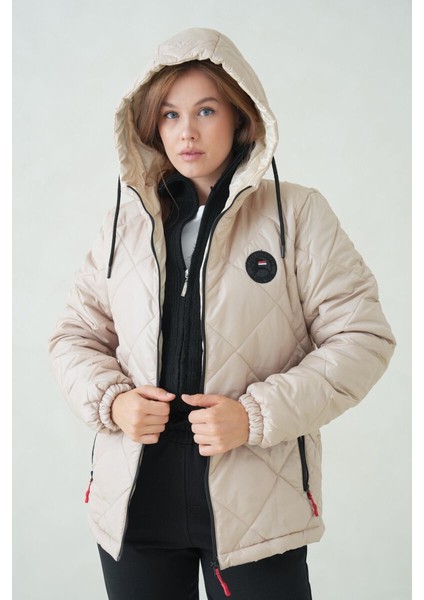 Su ve Rüzgar Geçirmez Jel Elyaflı Kapitone Cepli Spor Mont fiyatları