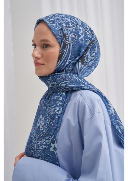 Nilla Pamuklu Şal Diamond Mavi fiyatları