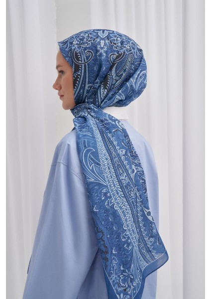 Nilla Pamuklu Şal Diamond Mavi indirimleri