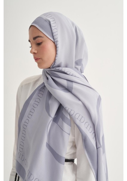 Aura Monogram Floş Şal Füme modelleri