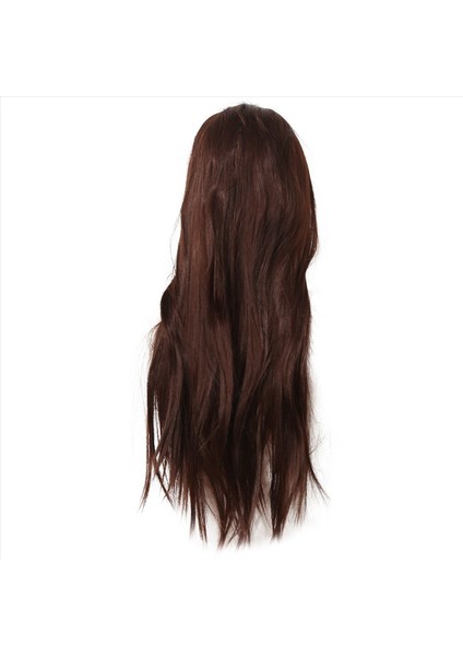 Avrupa Amerikan Kahverengi Uzun Düz Peruk Kadın Patlamaları Düz Saç Sıcaklık Tel Günlük Partiler Gece Kulüpleri (Yurt Dışından)