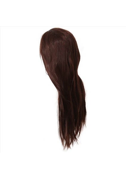 Avrupa Amerikan Kahverengi Uzun Düz Peruk Kadın Patlamaları Düz Saç Sıcaklık Tel Günlük Partiler Gece Kulüpleri (Yurt Dışından) fiyatları