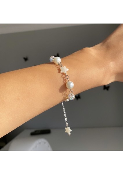 Fairycore Incili Yıldız Bileklik fiyatları