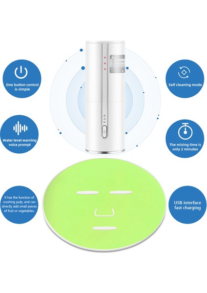 Meyve ve Sebze Maske Makinesi Akıllı Ev Yapımı Doğal Sebze Kollajen Meyve Maskesi Yüz Spa Güzellik Enstrümanı (Yurt Dışından) indirimleri