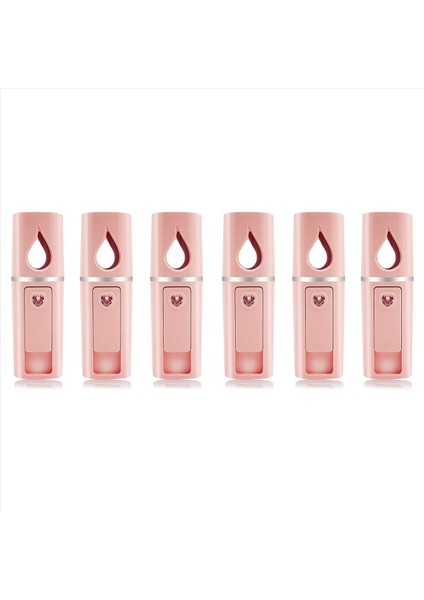 6x Taşınabilir Nano Yüz Mister Mini Yüz Vapur Atomizasyon Ayna Pembesi ile Uzantılar (Yurt Dışından)