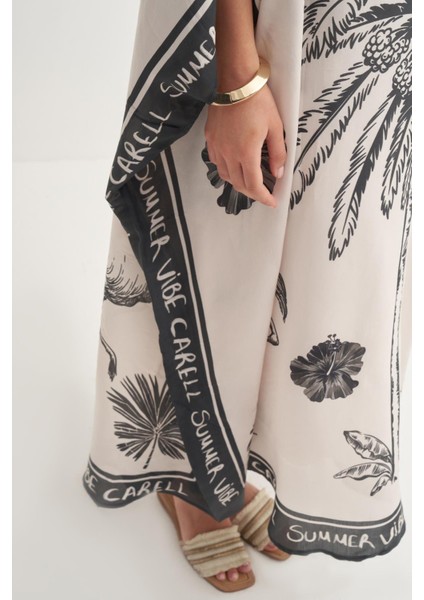 Noir Floş Kaftan Krem indirimleri