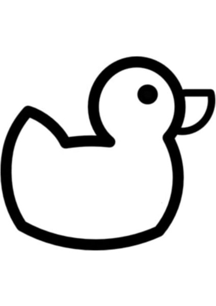 Karikatür Sevimli Ördek Tasarım Oto Cam Özel Yeni Sticker Beyaz 15*10 cm fiyatları