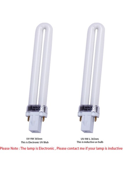 Yeni Profesyonel 2pcs 365NM 9W Tırnak Kurutma Makinesi Uv Lamba Ampul Tüpü Yedek Sanat Tırnak Cilası Manikürü (Yurt Dışından) modelleri