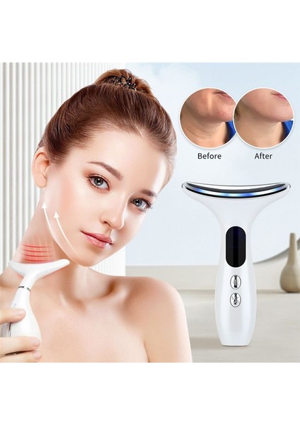 Mikro Akım Yüz Boyun Güzellik Cihazı Foton Sıkılaştırıcı Gençleştirme Anti Ince Çift Çene Cilt Bakımı Yüz Masajcı (Yurt Dışından) fiyatları