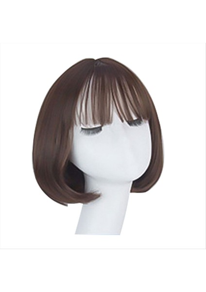 Wıg Bob Bobo Wıg Kadınlar Için Patlama Doğal Görünümlü Kısa Bob Peruk Günlük Kore Için Kısa Peruk Versiyonlar Koyu Kahverengi (Yurt Dışından)