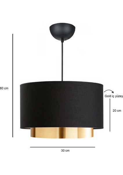 Goldie Avize Siyah modelleri