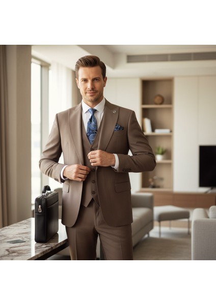 Erkek Takım Elbise, Kırlangıç Yaka, Blazer, Slımfıt, Tuape