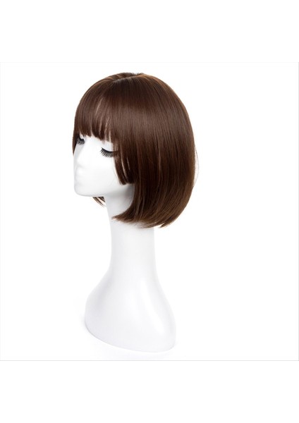 Wıg Bob Bobo Wıg Kadınlar Için Doğal Görünümlü Kısa Bob Peruk Günlük Kore Için Yeni Başlayanlar Için Düz Peruk Çikolata (Yurt Dışından) fırsatları