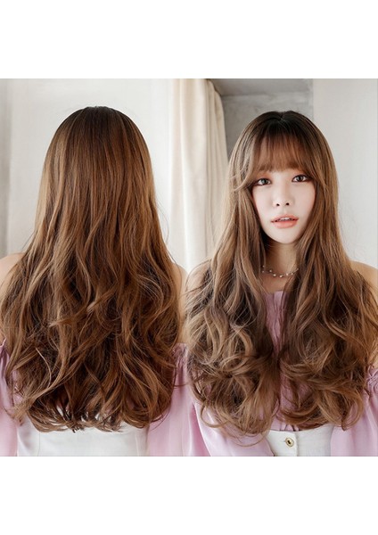 Wıg Bobo Bobo Wıg Kadınlar Için Patlama Doğal Görünümlü Uzun Bob Peruk Günlük Kore Için Uzun Kıvırcık Peruk Çikolata (Yurt Dışından) indirimleri