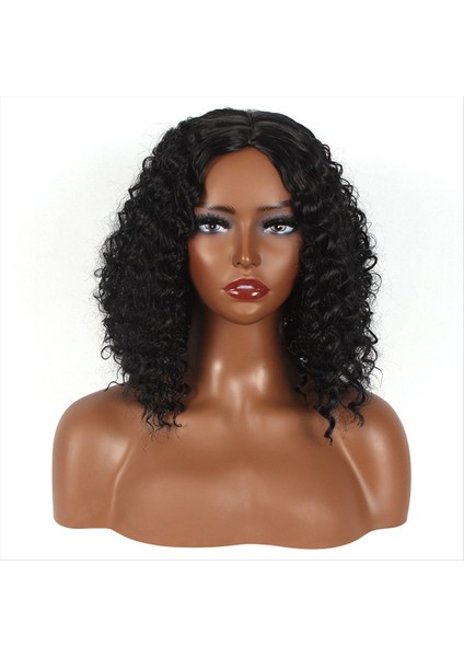 Peruk Hd Dantel Ön Peruk Kadın Peruk Tutkalsız Görünmez Dantel Peruk Kısa Kıvırcık Peruk Afro Saç (Yurt Dışından)