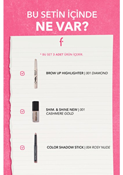 3'lü Makyaj Seti Renkli ve Suya Dayanıklı Özelliklerle Profesyonel Makyaj İçin