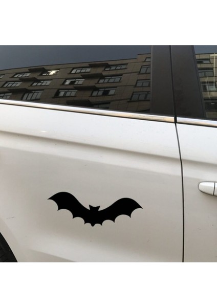 Araba Plakası Uçan Yarasa Desen Su Geçirmez Çıkarılabilir Etiket