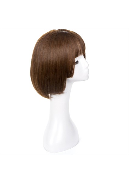 Wıg Bob Bobo Wıg Kadınlar Için Doğal Görünümlü Kısa Bob Peruk Günlük Kore Için Yeni Başlayanlar Için Düz Peruk Sarı (Yurt Dışından) modelleri