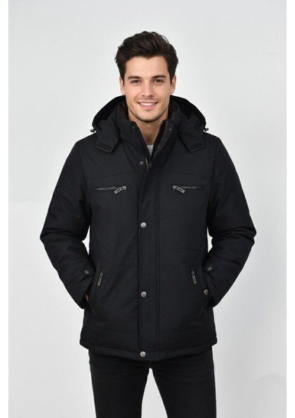 Erkek Kapüşonlu Spor Mont Regular Fit 3335 BGL-ST04902