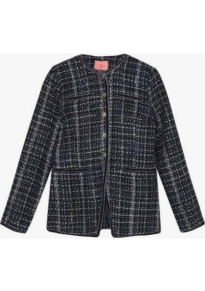 Biye Detaylı Ceket CKT01161 Lacivert indirimleri