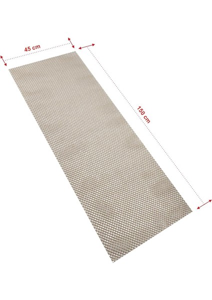 Mark Anti - Slip Mat 45 x 150 cm Örme Desen Leke Tutmaz Halı Kaydırmaz, Antrasit fiyatları