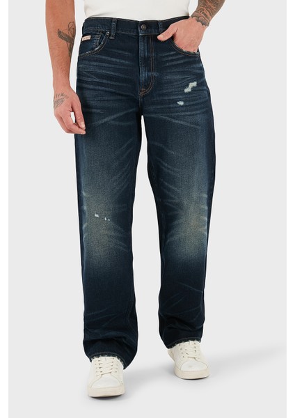 Pamuklu Straight Fit Normal Bel Düz Paça Jeans LV04RD723GZYC Erkek Kot Pantolon LV04RD723G Zyc