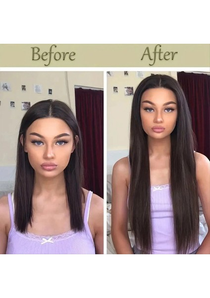 14 Inç Klip Uzantılarda Insan Saçı Klips Düz Saç Uzantıları Dikişsiz Cilt Atkı Klipsli Saç Parçaları (Yurt Dışından) indirimleri