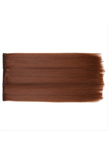 55CM Düz Saç Üç Parçalı Peruk Kadınlar Için Uzun Saç Perukları Cosplay Doğal Saça Dayanıklı Açık Kahverengi (Yurt Dışından) fırsatları