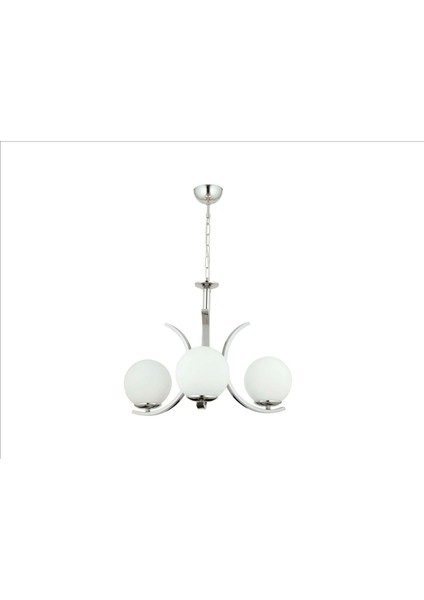 Candela 3lü Avize Krom