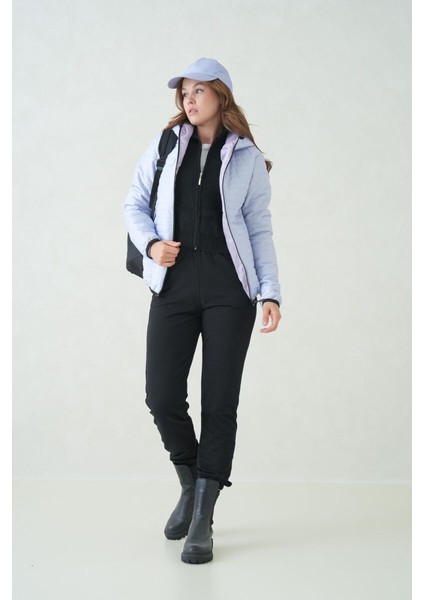 İçi Astarlı Su ve Rüzgar Geçirmez Cepli Kapüşonlu Kadın Mont modelleri