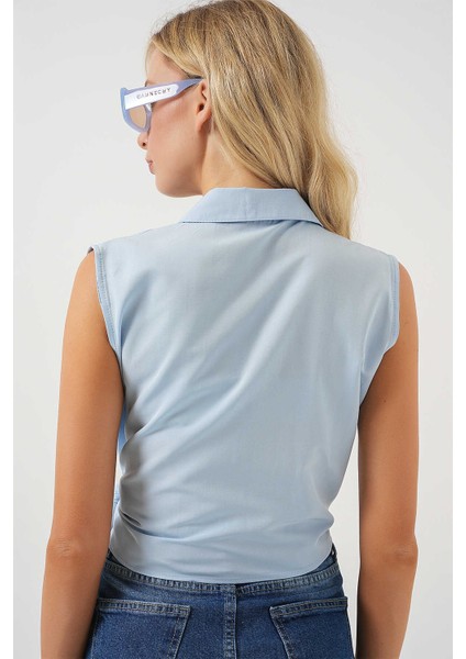 Kadın Gömlek 20304 Mavi indirimleri