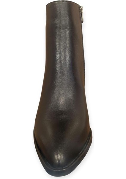 2552003K Kalın Topuk Sivri Klasik Deri Kadın Bot fırsatları