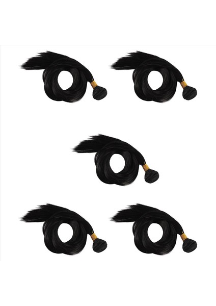 5pcs 30 Inç Çizim Düz Düz Remy Brezilya Saç Örgülü Saç Genişletilmiş Saç Peruk 1 Demeti (Yurt Dışından)