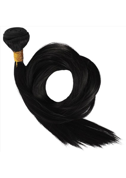 5pcs 30 Inç Çizim Düz Düz Remy Brezilya Saç Örgülü Saç Genişletilmiş Saç Peruk 1 Demeti (Yurt Dışından) fırsatları