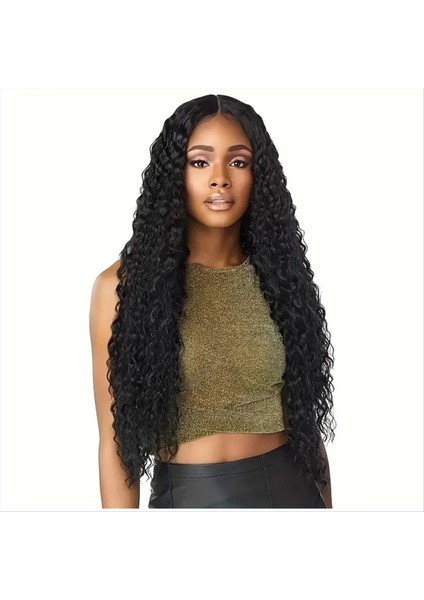 Peruk Hd Dantel Ön Peruk Orta Ayrıldı Uzun Kıvırcık Büyük Dalga Kabarık Peruk Kadın Peruk (Yurt Dışından)