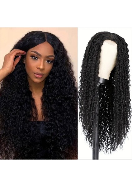Peruk Hd Dantel Ön Peruk Orta Ayrıldı Uzun Kıvırcık Büyük Dalga Kabarık Peruk Kadın Peruk (Yurt Dışından) fırsatları