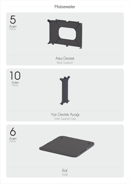 Omas Lüks 5 Katlı Ayakkabılık Düzenleyici Organizer – Portatif ve Şık Tasarım