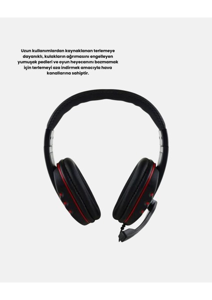 Buğz Profesyonel Gaming Kulaklık – Mikrofonlu, Yumuşak Pedli, Stereo Ses Kalitesi, Tere Dayanıklı indirimleri